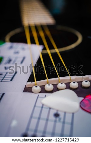 guitar and chords background