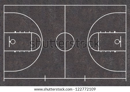 Street basket ball court