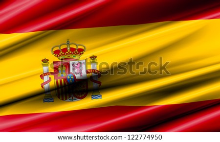 Spain Waving Flag