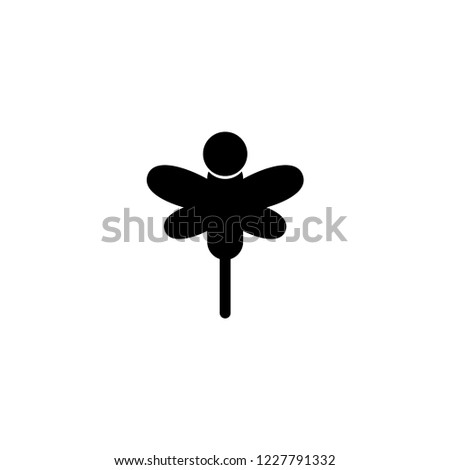 dragonfly icon. dragonfly vector illustration on white background for web and apps.