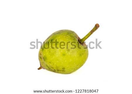 Pretty apple on a white background