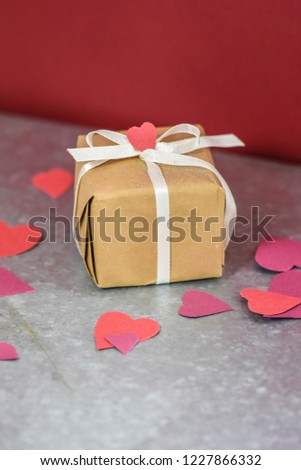 gift paper kraft valentine's day lovely