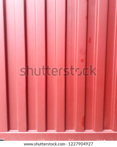The walls of the container.