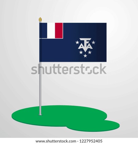 French Southern and Antarctic Lands Flag Pole