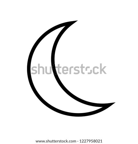 Moon icon vector