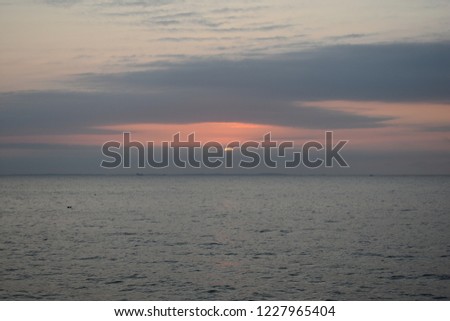 Sun rise over the Chesapeake bay