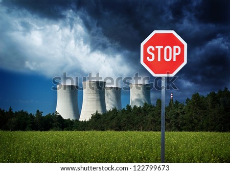 Stop nuclear power, stop danger of radiation