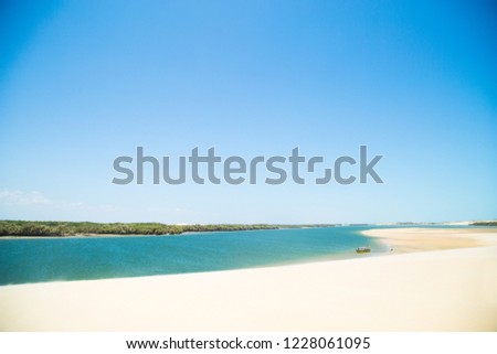 dunes of the city of Galinhos Royalty-Free Stock Photo #1228061095