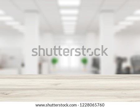 Businessmen blur in the workplace or burred table work in office room with computer or shallow depth of de focus abstract background.