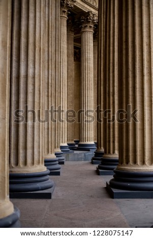 Relief columns of the Cathedral