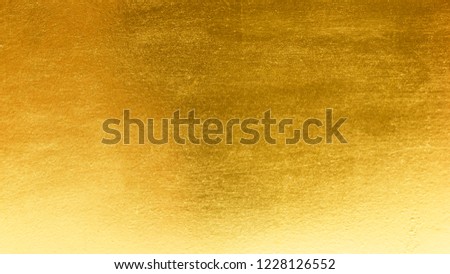 Shiny yellow leaf gold metall texture background