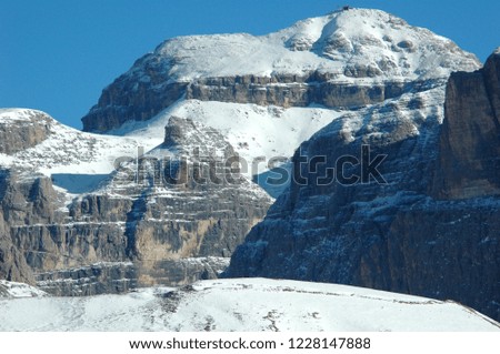 Heart of the Sella Ronda, Italian Dolomites in winter