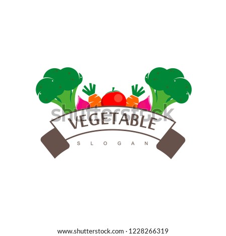 Vegetable Logo Design Vector