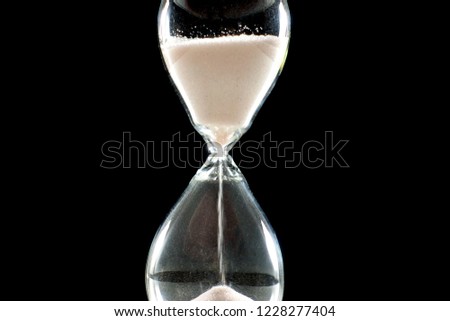 Photo of a isolated hourglass         