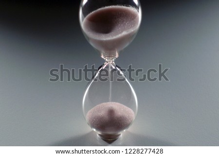 Photo of a isolated hourglass         