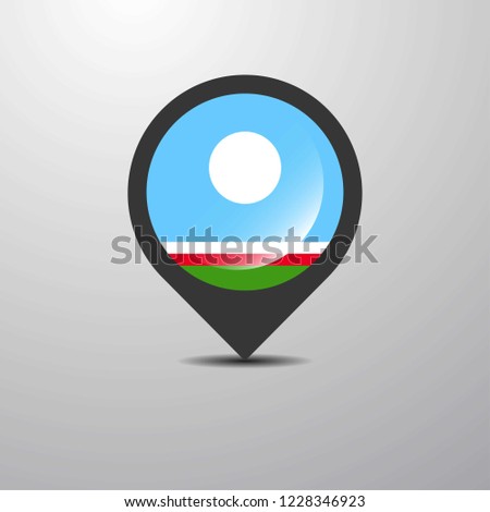 Sakha Republic Map Pin