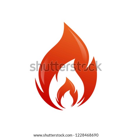 Fire symbol logo vector
