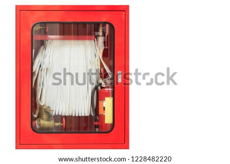 Fire extinguisher equipment. isolated on white background with clipping path