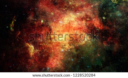 Nebula gas cloud in deep outer space. Education background. Elements of this image furnished by NASA.