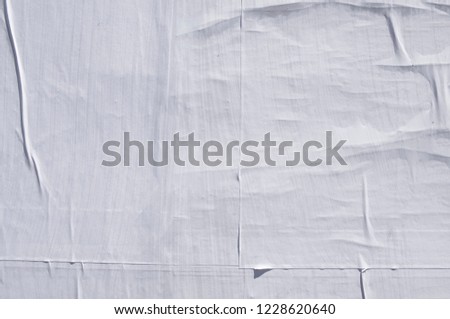 Urban contemporary poster art, white paper background texture