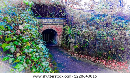 Small Pedestrian Railway Tunnel. Into the Unknown.