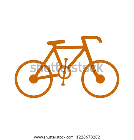 vector Bicycle icon, vector Bicycle illustration - sport symbol
