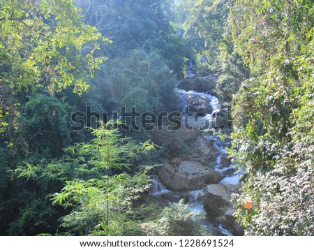 Mae Sa Waterfall At Chiang Mai Thailand