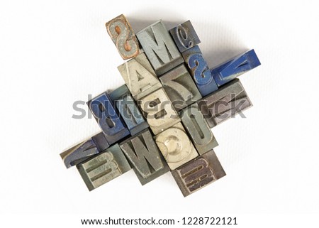 old lead letters
