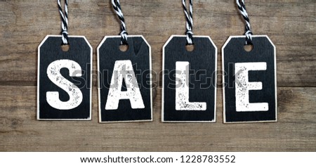 Tags, Signs and Labels with sale discount