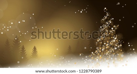 Christmas greeting card - decoration of light