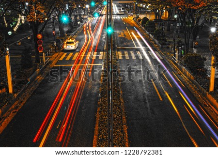 Night traffic image