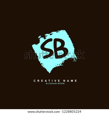 S B SB Initial logo template vector