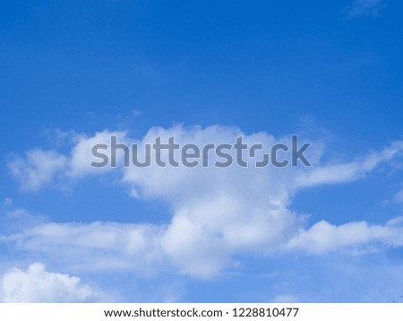 Blue sky and cloud for landscape background.