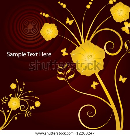 abstract flower design. vector illustration