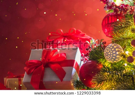 2019. Christmas and New Years holiday background
