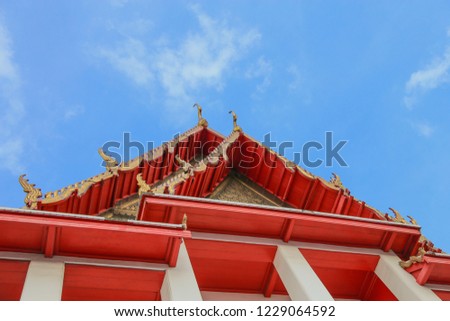 Thai Temple Wat Kanlaya, Bangkok, Thailand