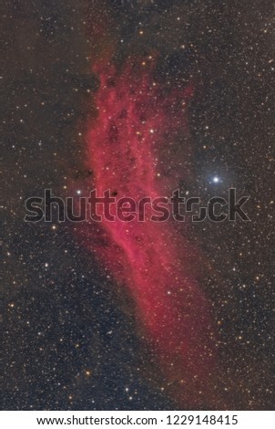 The California Nebula in the constellation Perseus