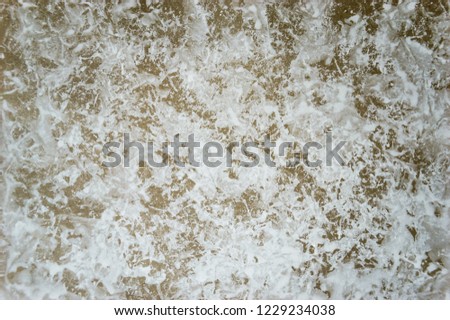 imprint of autumn sheets of white paint on paper