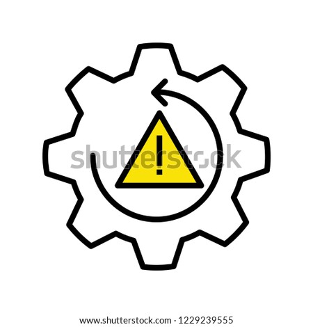 Risk icon vector illustration