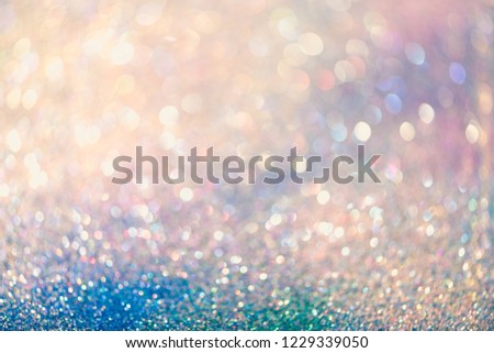 glitter gold bokeh Colorfull Blurred abstract background for birthday, anniversary, wedding, new year eve or Christmas.