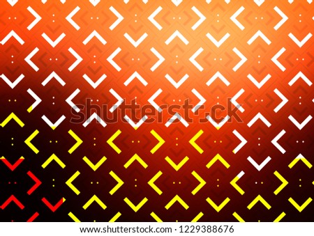 Dark Red, Yellow vector texture with colored lines. Modern geometrical abstract illustration with staves. The template can be used as a background.