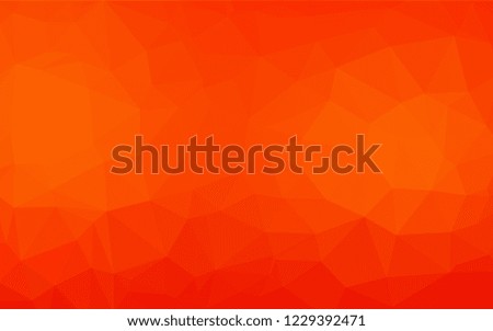 Light Orange vector low poly texture. Geometric illustration in Origami style with gradient.  Brand new style for your business design.