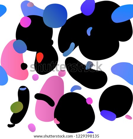 Light Multicolor, Rainbow vector seamless background with bubbles. Colorful illustration with blurred circles in nature style. Pattern for design of fabric, wallpapers.