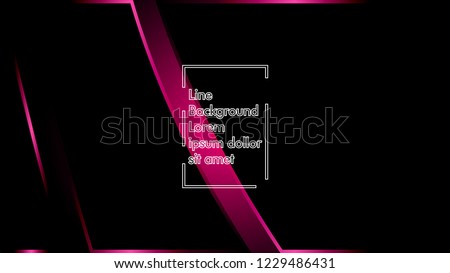 abstract metallic pink black frame layout modern tech design template background