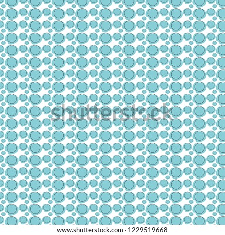 light blue curved shape circle dots polka pattern art abstract geometric design wallpaper concept retro modern vector background for web and print