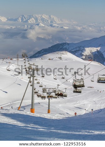 The chair lift and rope tow systems of Kaprun region, Austria