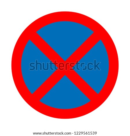 Clearway sign vector