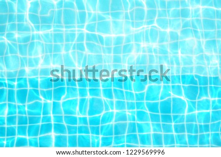 swimming pool wave surface reflect sunlight