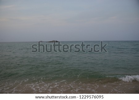 white waves and sea scape