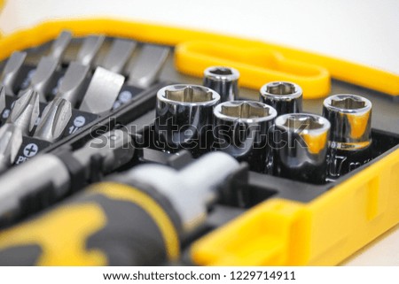 Set screwdriver set in a box.